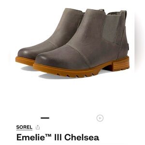 NWOT Sorel Emilie Chelsea *WATERPROOF* leather boot Sz 9